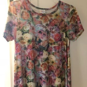 Lularoe Watercolor Pastel Floral Carly Small